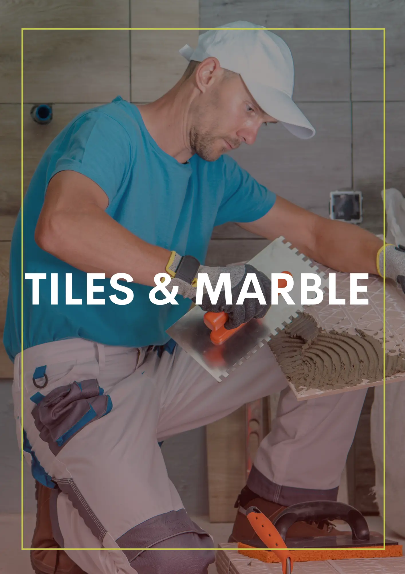 Professional installation of tiles and marble at Bukkry