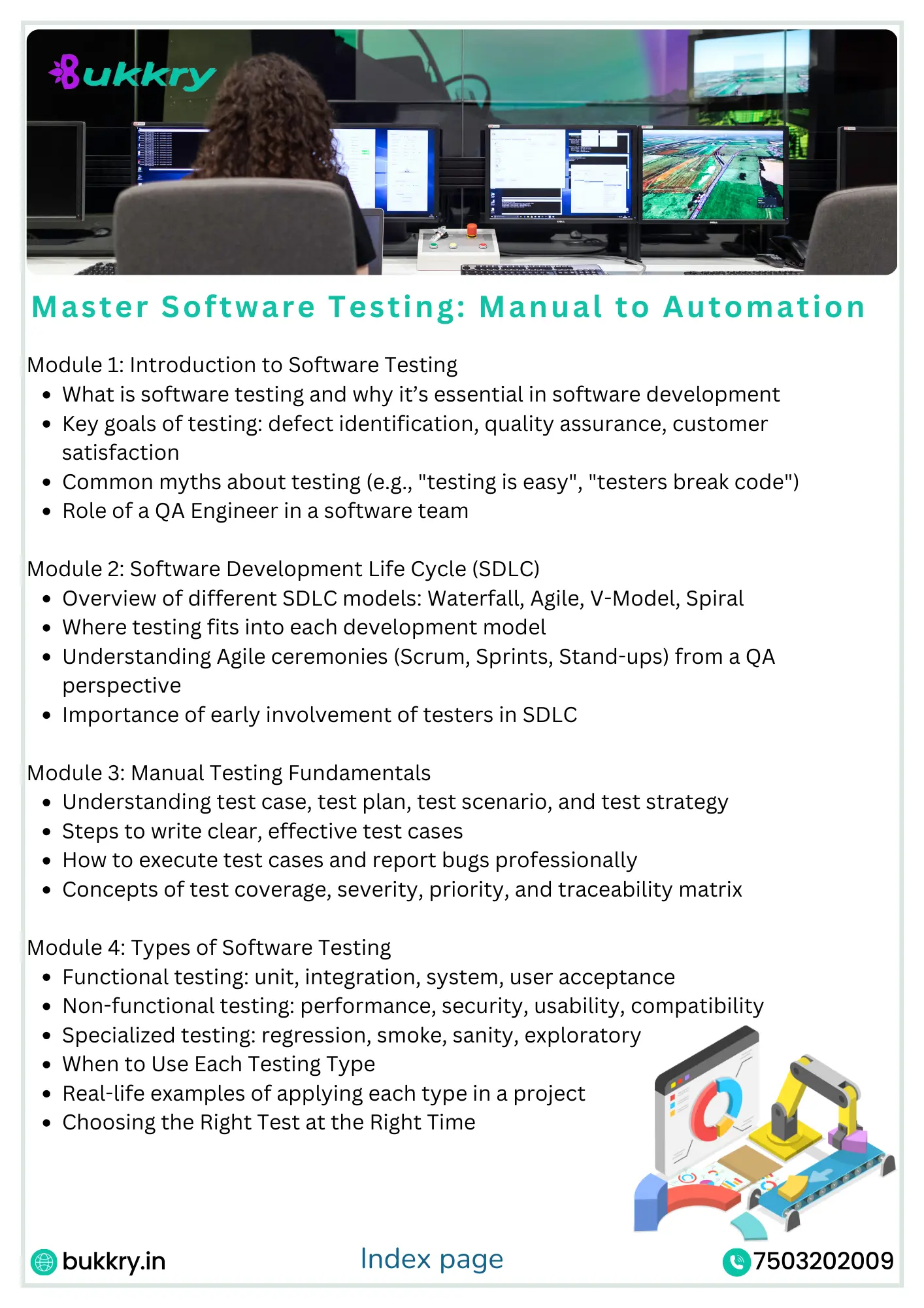 Master Software Testing: Manual to Automation from Bukkry