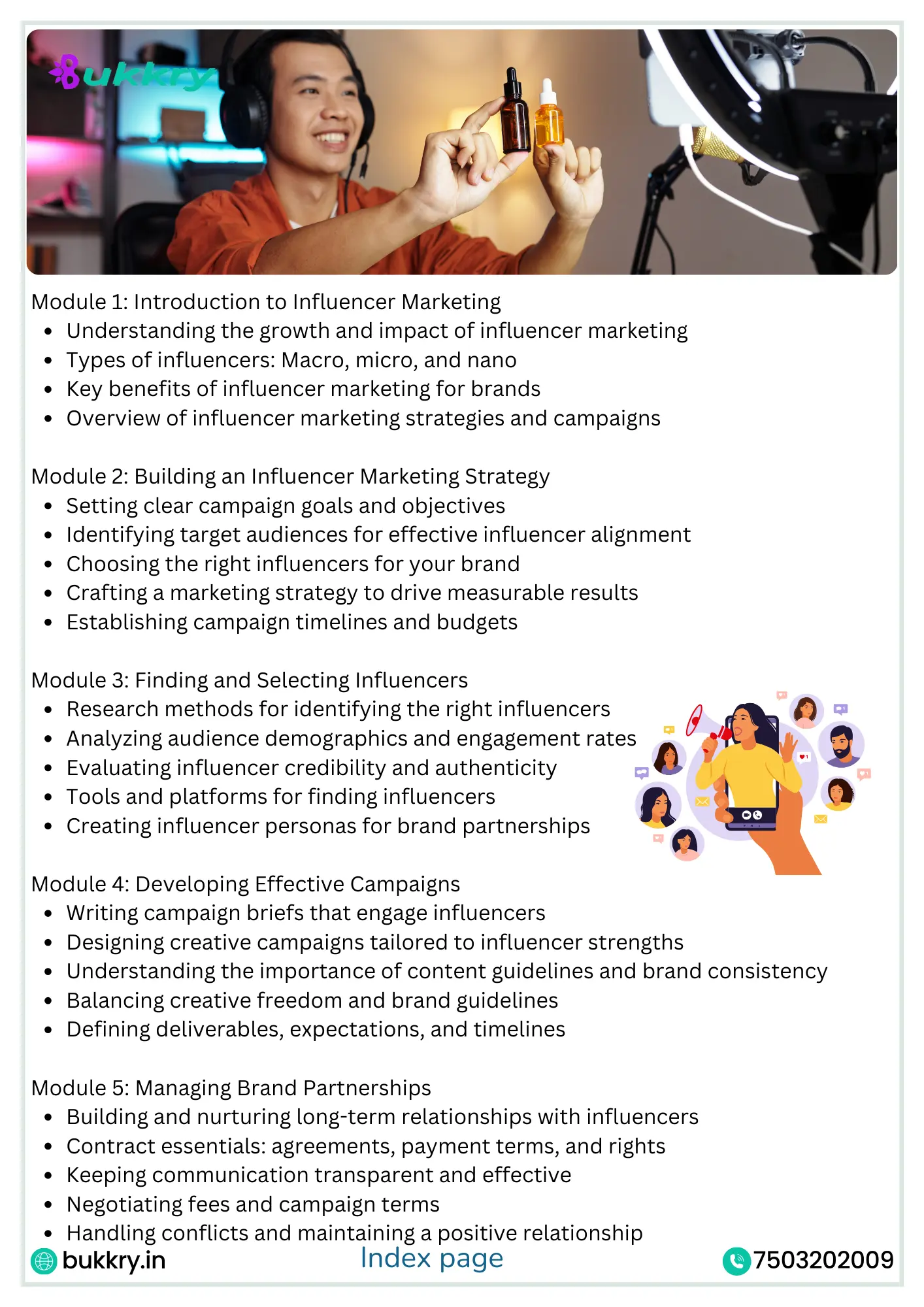 Bukkry Influencer & Brand Partnership Course