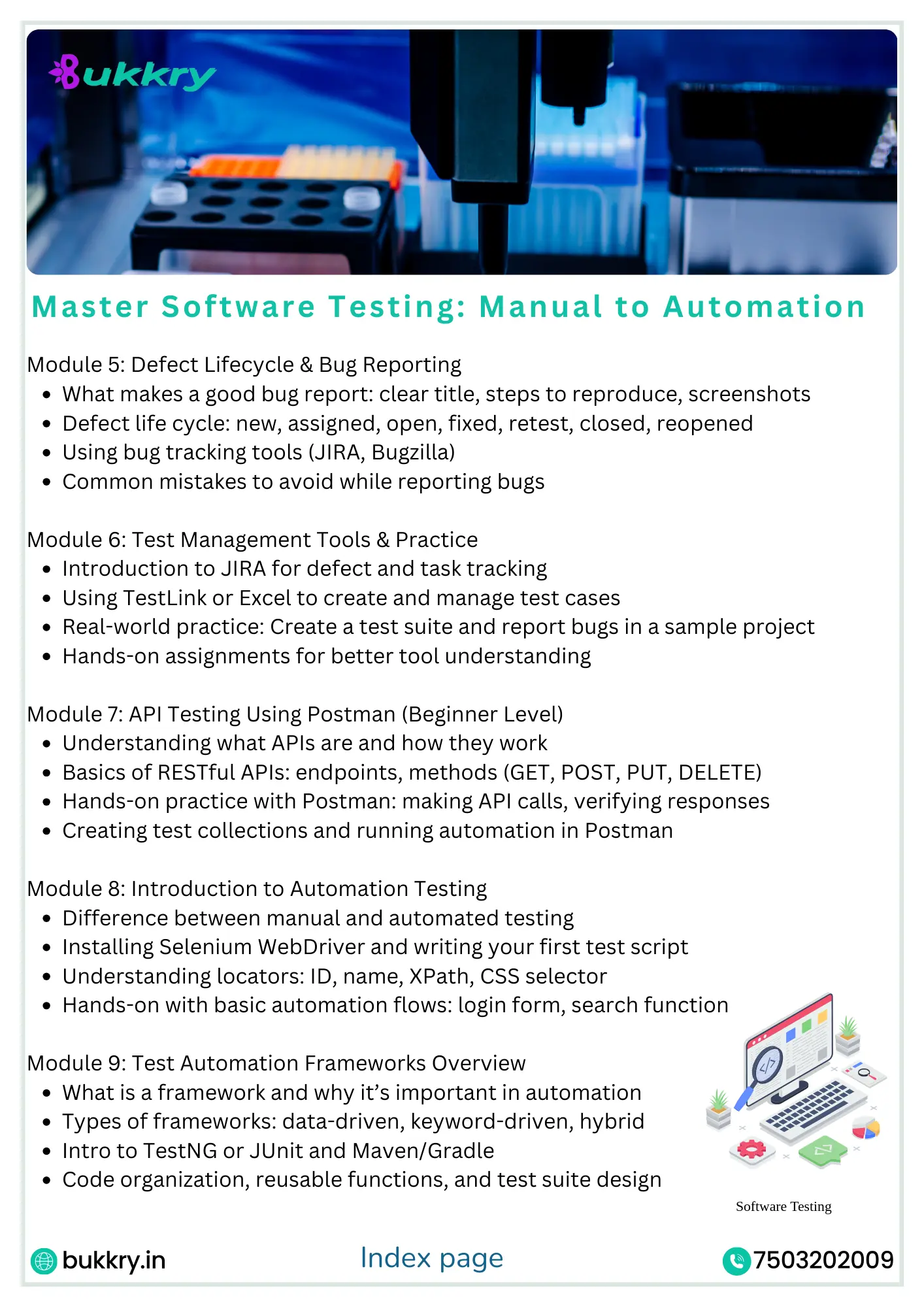 Master Software Testing: Manual to Automation from Bukkry