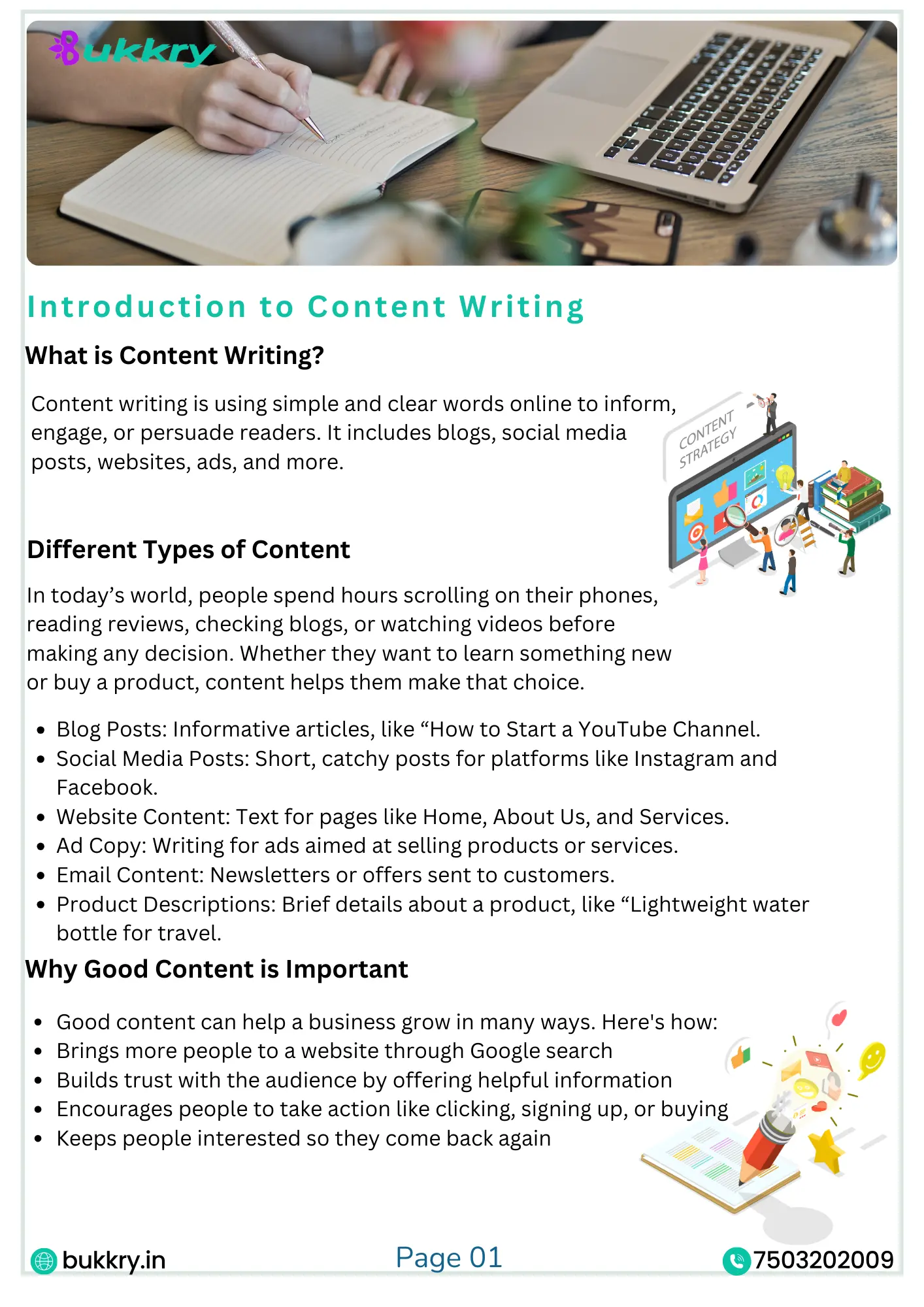 Content Writing Course with Certification by Bukkry