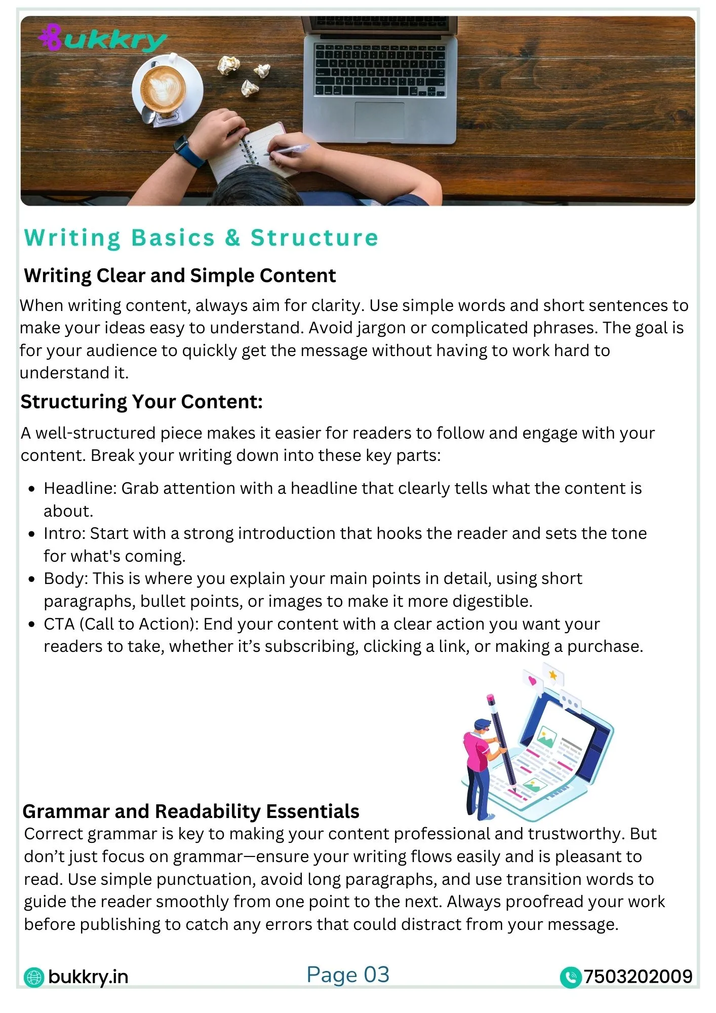 Content Writing Course with Certification by Bukkry