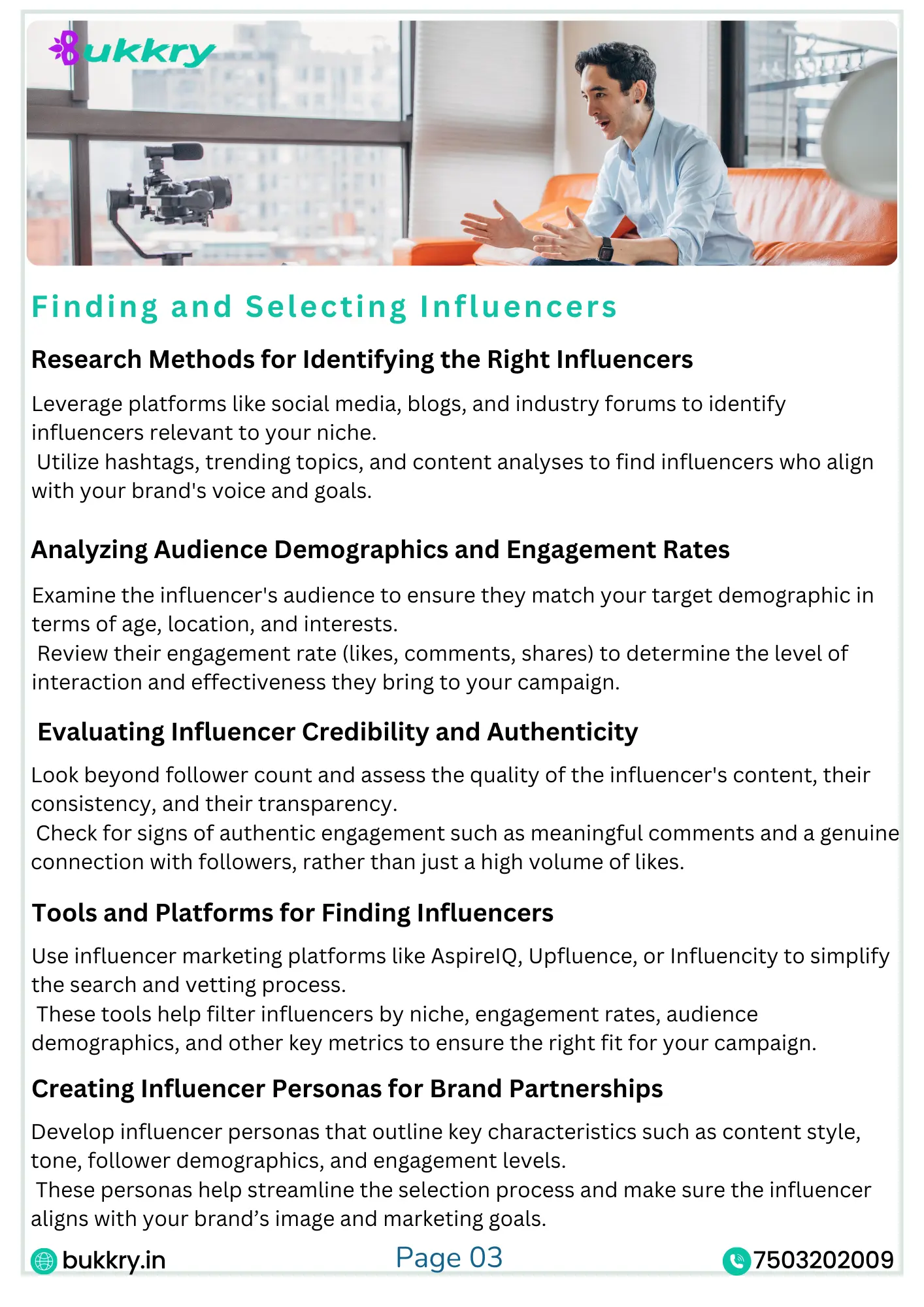 Bukkry Influencer & Brand Partnership Course