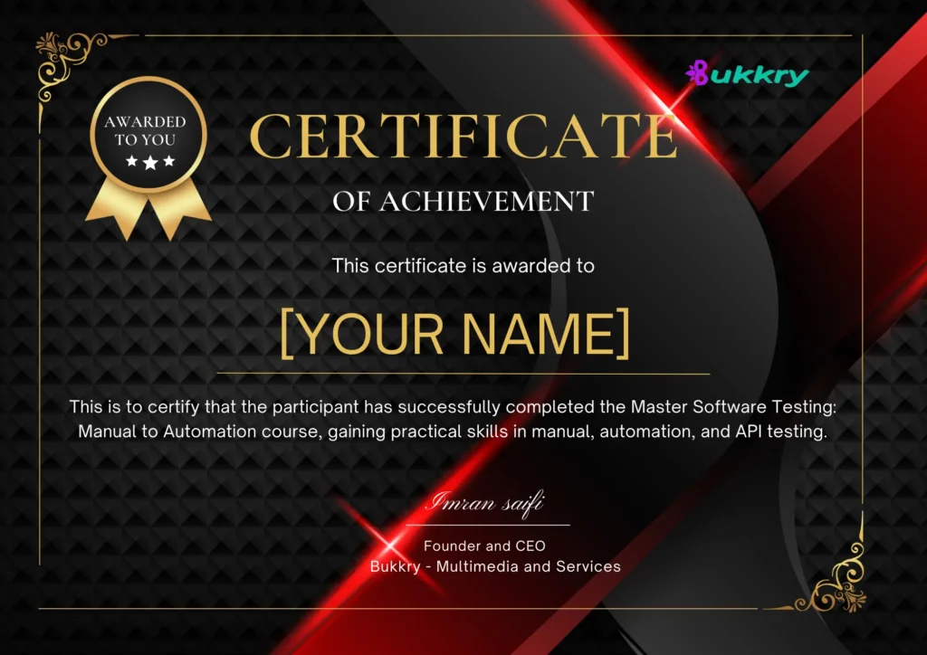 Master Software Testing: Manual to Automation from Bukkry