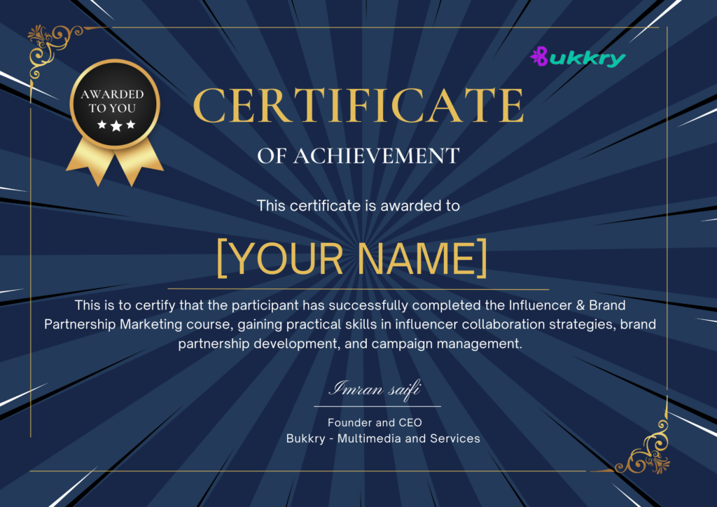 Bukkry Influencer & Brand Partnership Course