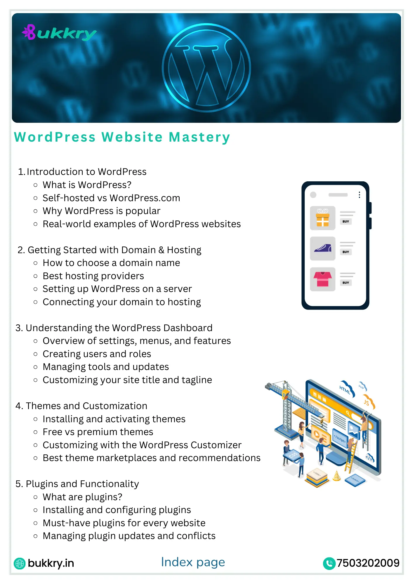 WordPress Website Mastery Course by Bukkry