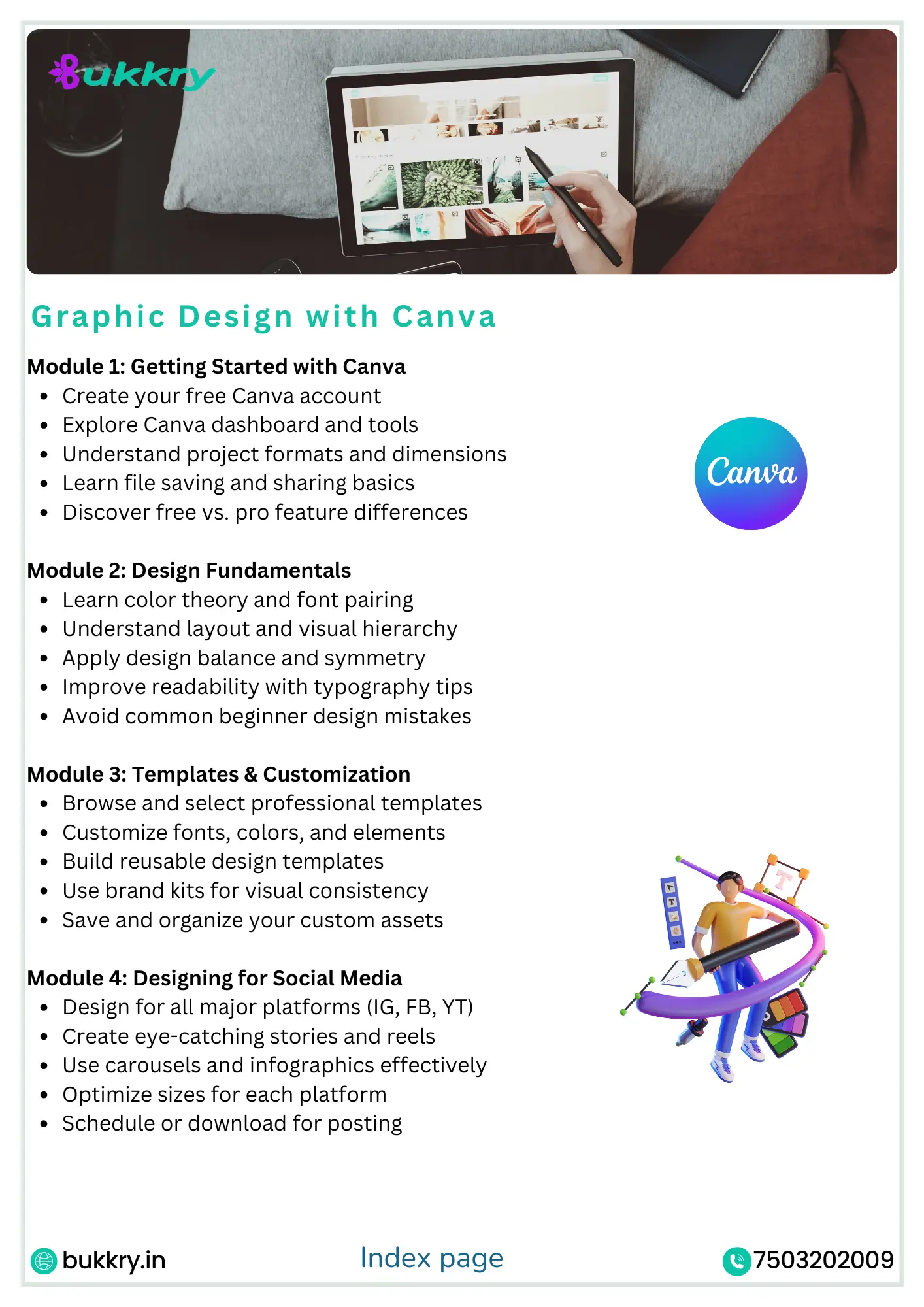 Canva Design Mastery Course by Bukkry – Learn & Create