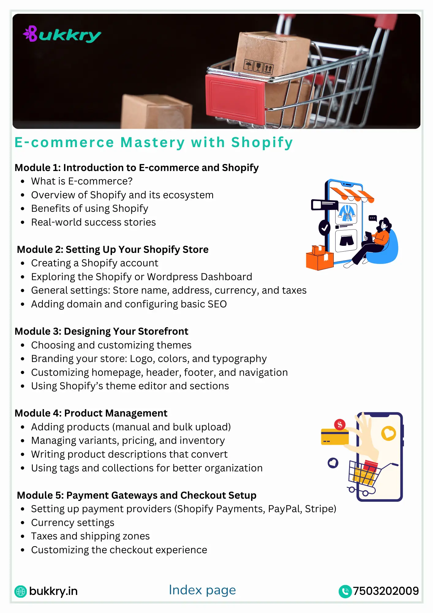 Shopify E-commerce Mastery Course by Bukkry