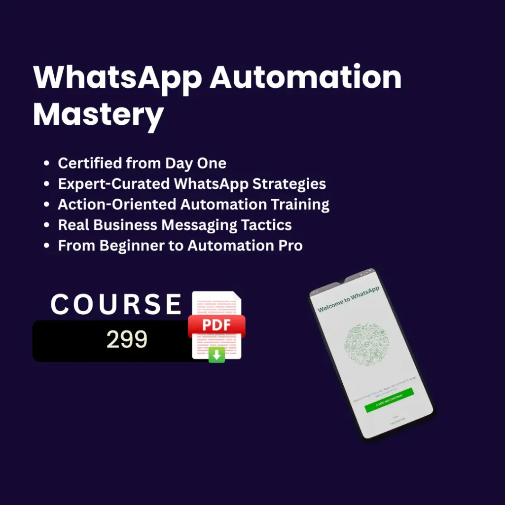 WhatsApp Automation Mastery Course by Bukkry