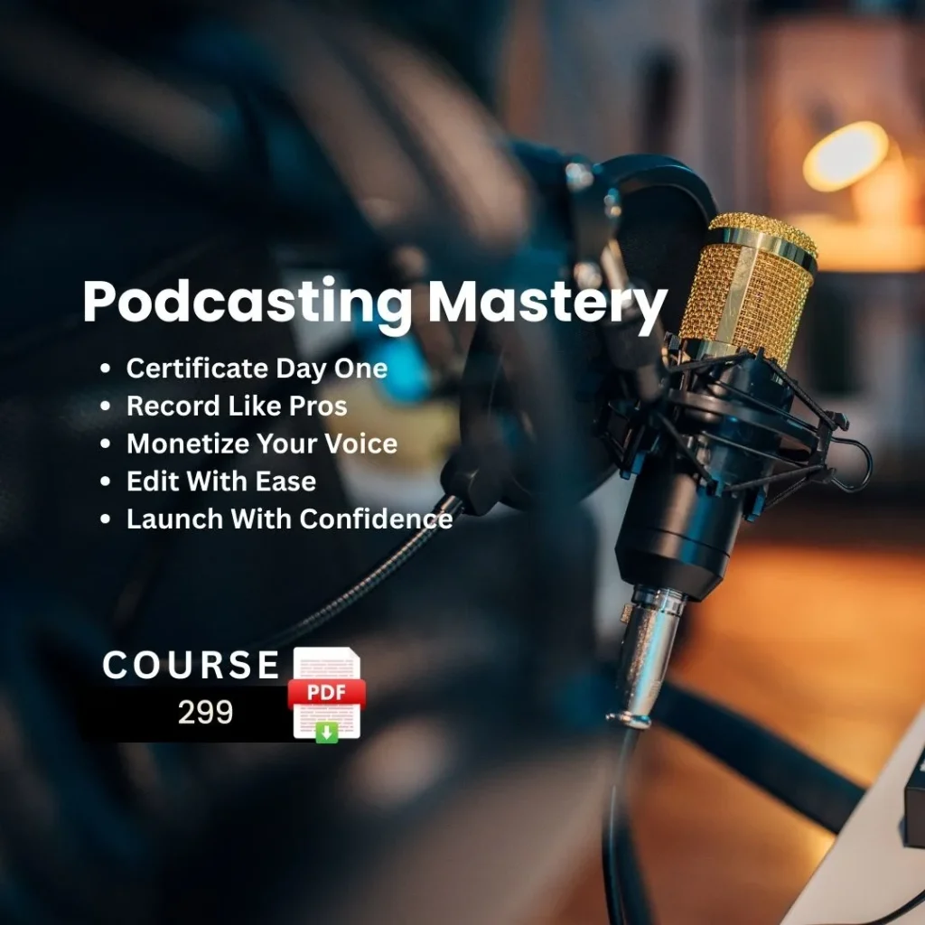 Master podcasting from scratch to pro-level success