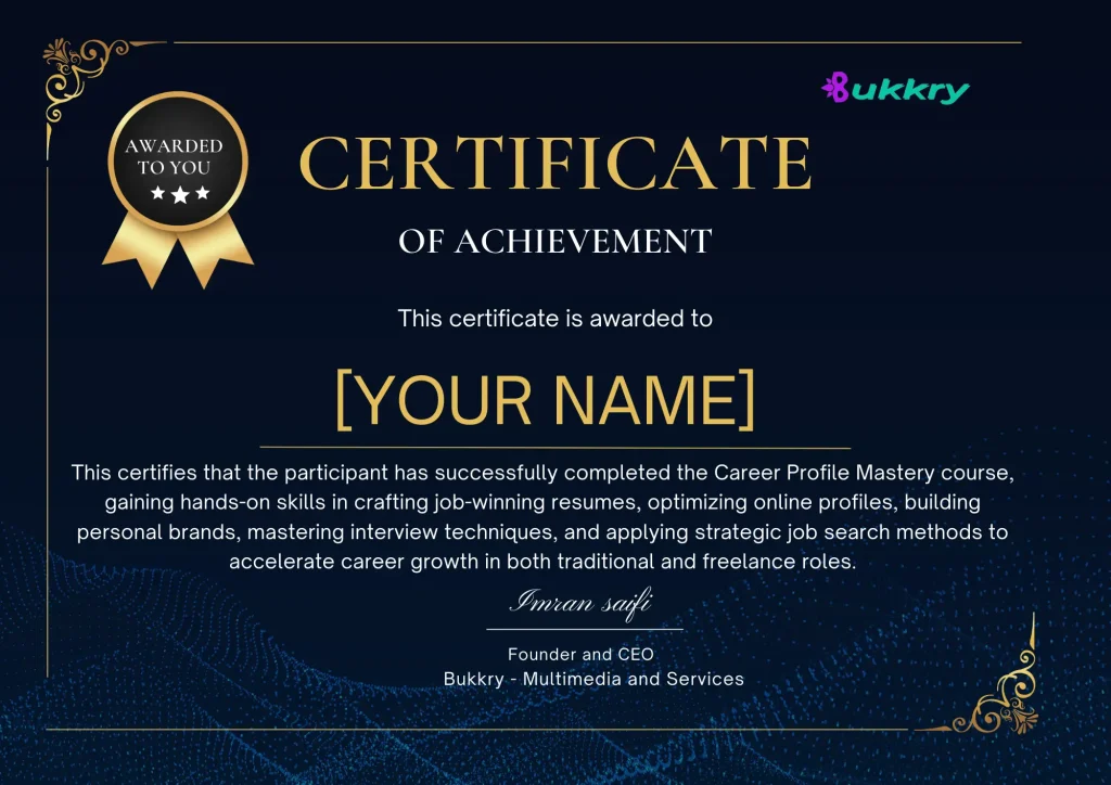 Career Profile Mastery Course by Bukkry – Boost Your Career
