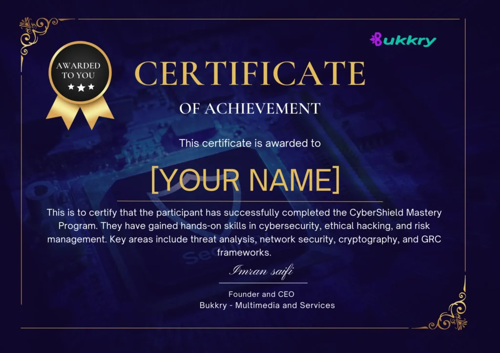CyberShield Mastery Course - Learn Cybersecurity & Ethical Hacking