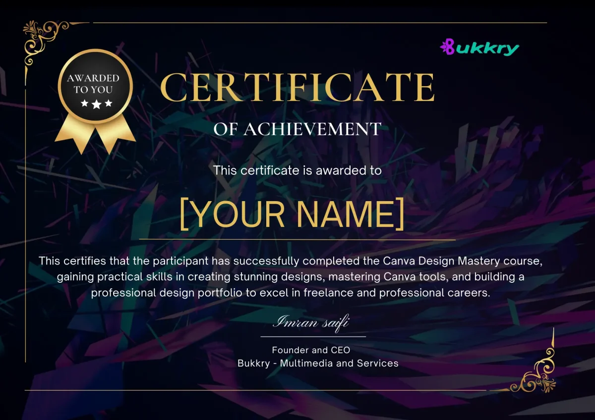 Canva Design Mastery Course by Bukkry – Learn & Create