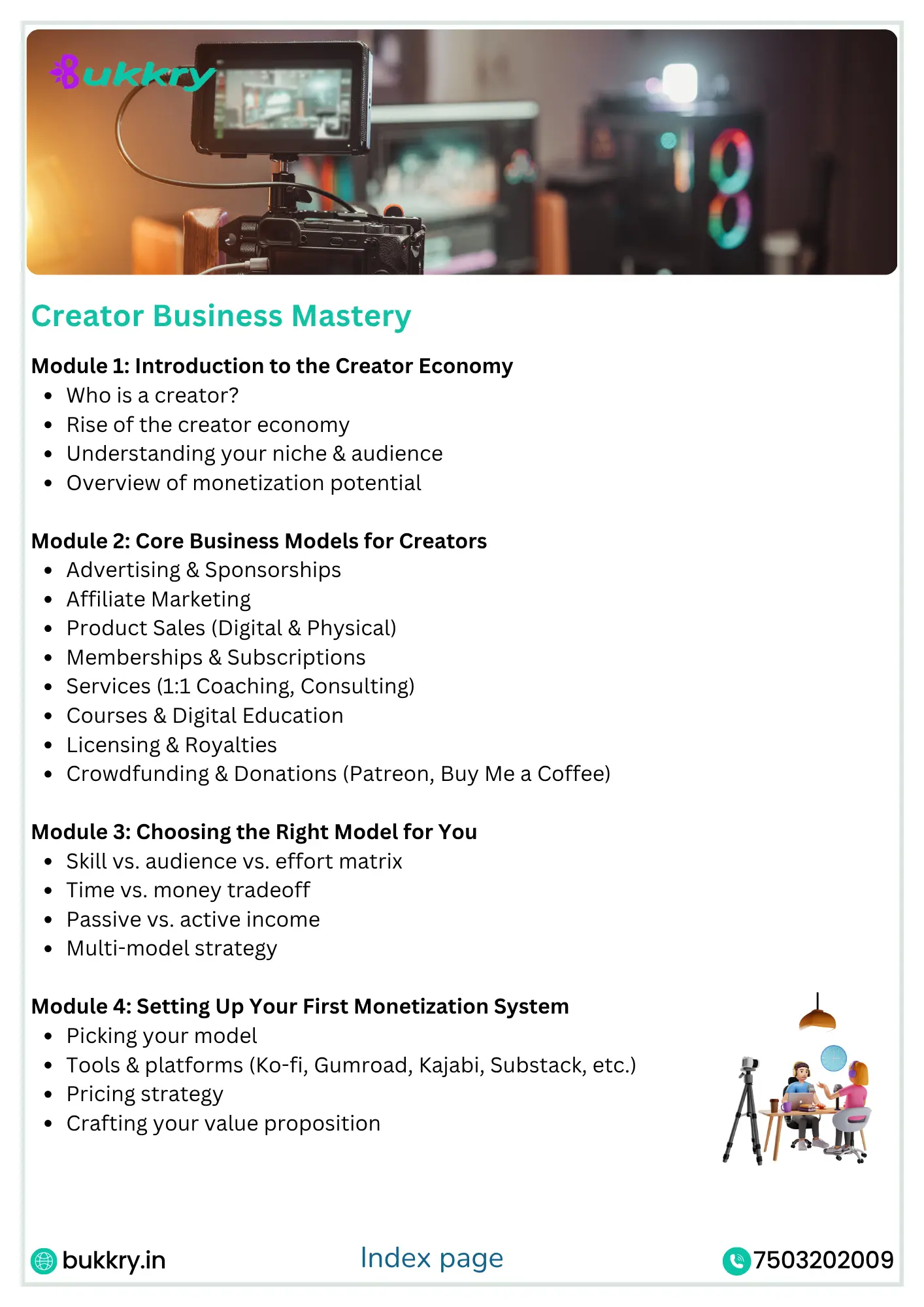 Creator Business Mastery Course Certificate by Bukkry