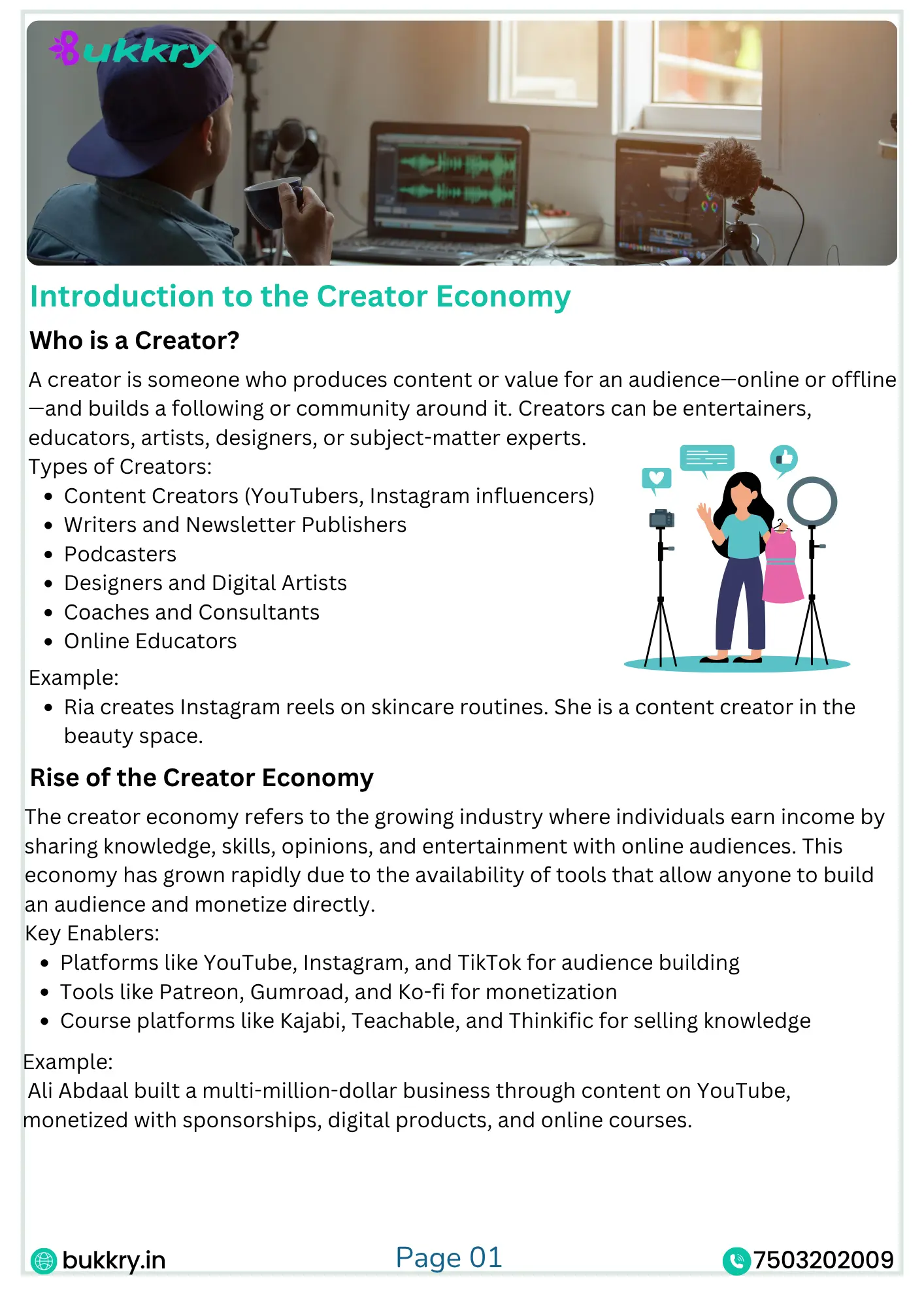 Creator Business Mastery Course Certificate by Bukkry