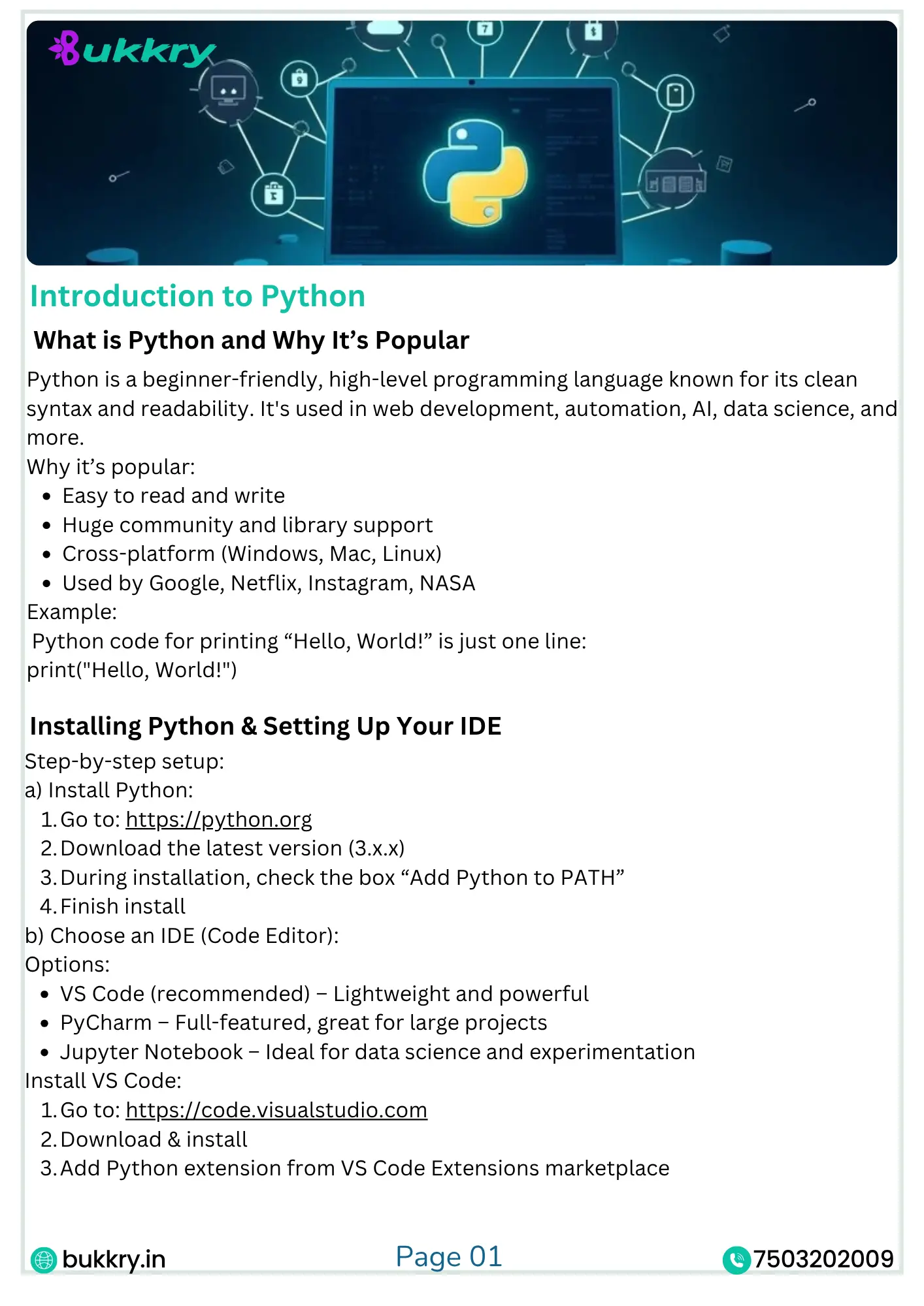 Master Python Programming with Real Projects – Bukkry