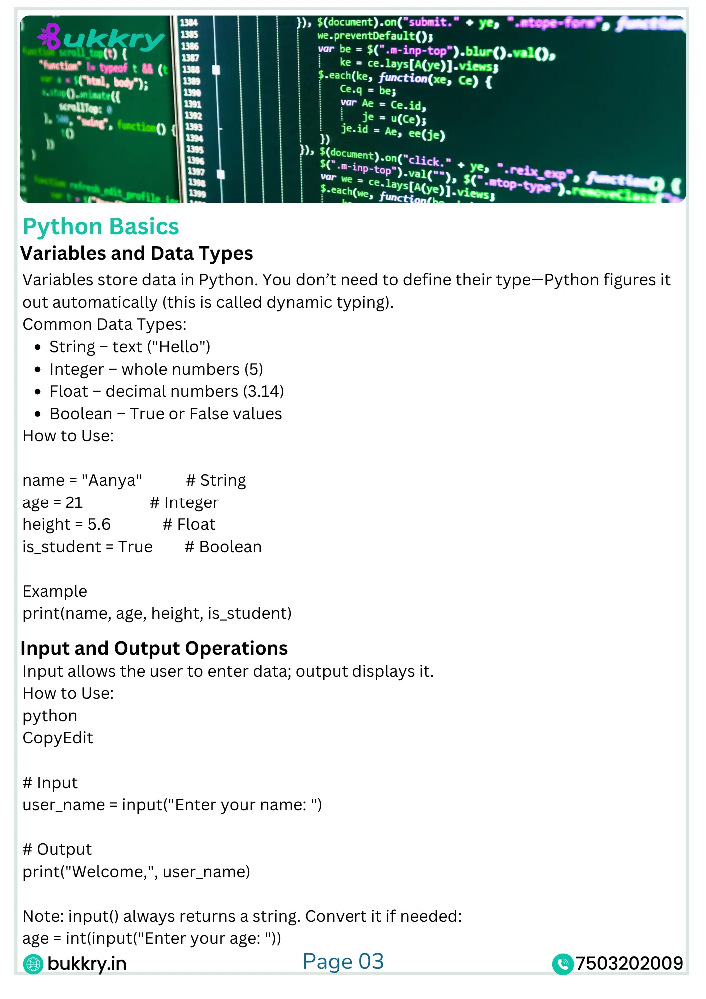 Master Python Programming with Real Projects – Bukkry