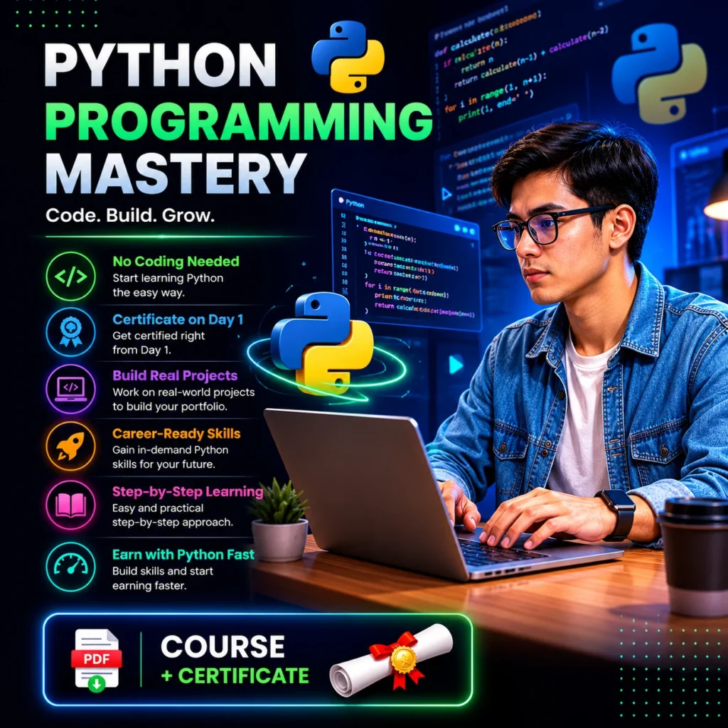 Master Python Programming with Real Projects – Bukkry