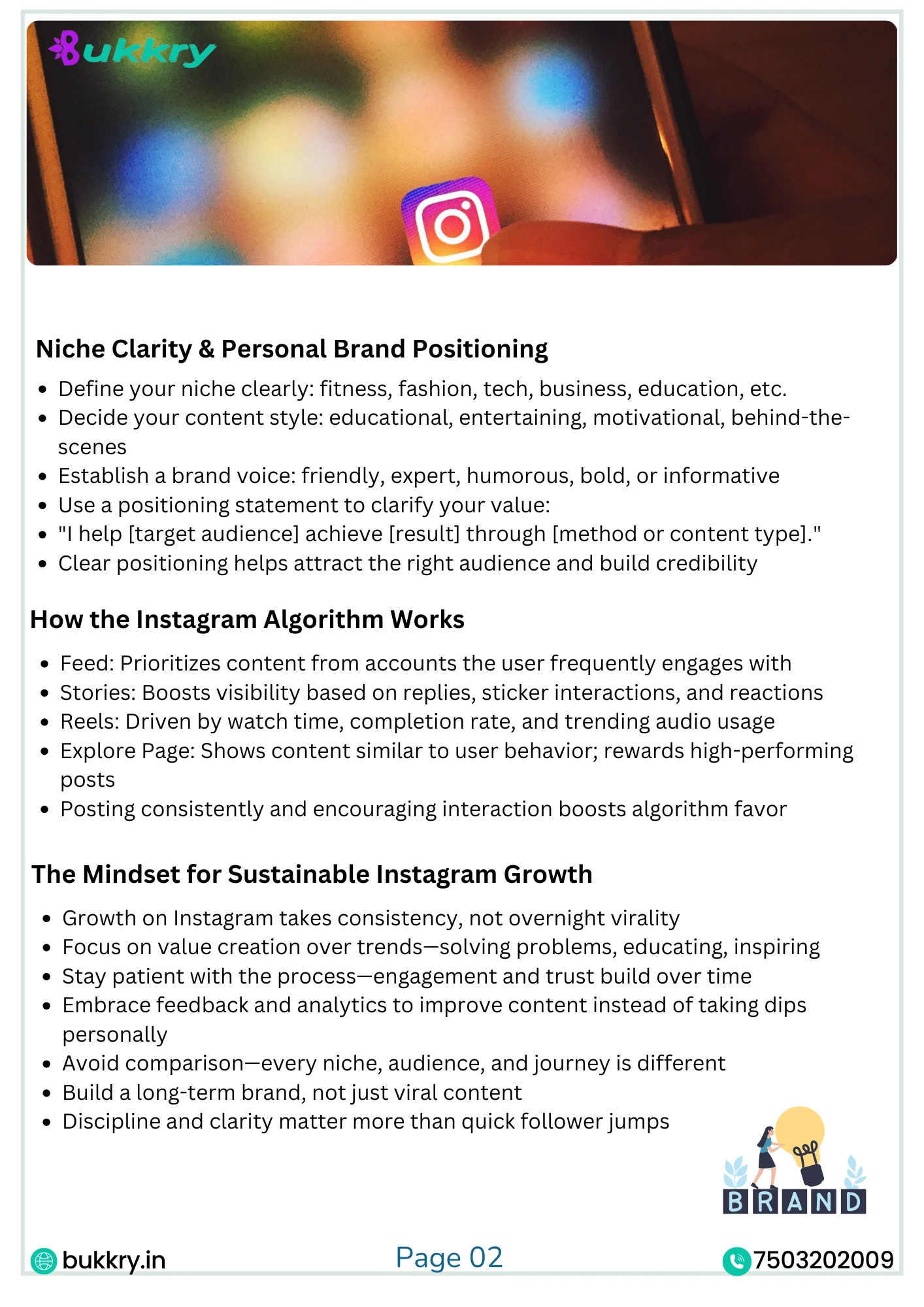 Instagram Growth Hacks Course Certificate by Bukkry