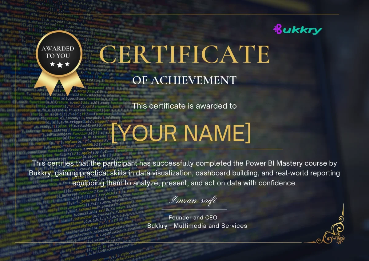 Power BI Mastery Course – Build Dashboards and Reports